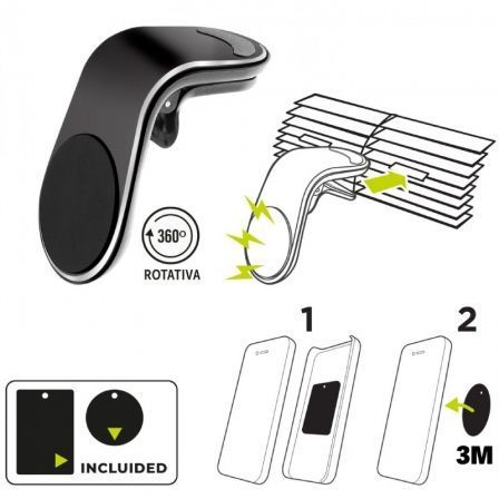 Muvit Soporte para Coche de Smartphone con Ventosa - MUVIT MCCHL0007